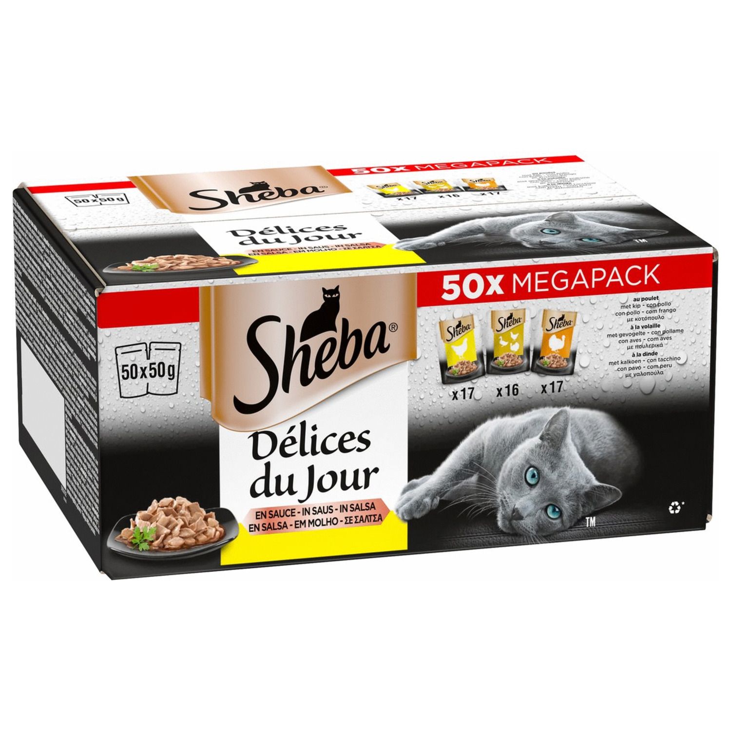 Sheba Délices du Jour in Salsa 50 x 50 g Sheba Délices du Jour in Salsa 50 x 50 g